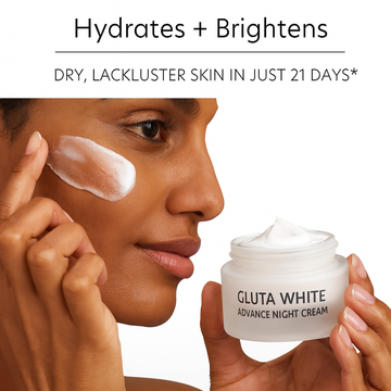 GlutaWhite Advance Night Cream – 30g | Hydrating & Whitening Night Cream with Hyaluronic Acid & Niacinamide