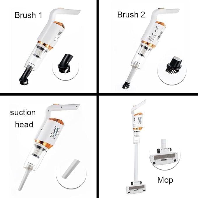 3-in-1 Cordless Vacuum Cleaner, Rechargeable & Powerful Dust Filter, Long 35Mins Runtime, Lightweight & Ultra-Quiet Stick Vacuum, Best Cordless Handheld Pet Vacuum for Home, Office, Car,