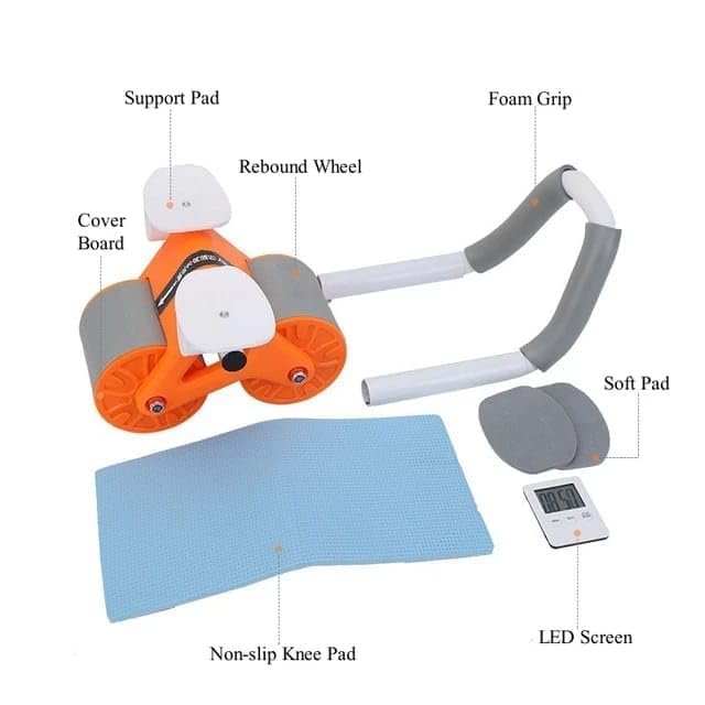 Click to open expanded view        Asterin sales Ab Roller Wheel Exercise with Elbow Support, Automatic Rebound Abdominal Wheel,Double Wheel Ab Roller Equipment for Core Workout for Home Gym Fitness, Yoga & Pilates Exercises