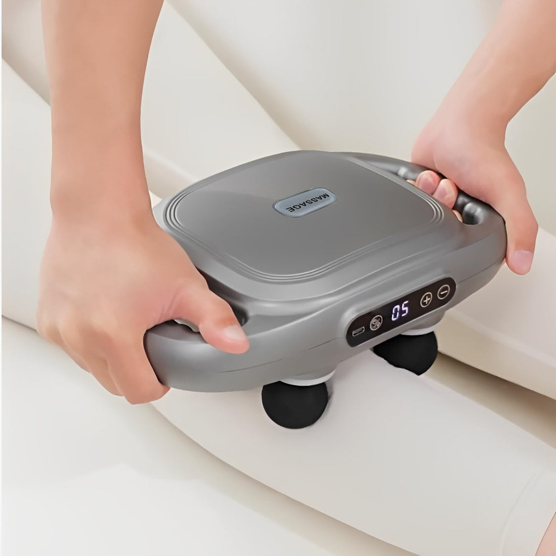 Auerllcy 6-Head Massage Gun, Professional Handheld Massager with Adjustable 9 Modes & Intensities, for Back/Legs/Waist/HIPS Full Body Muscle Relaxation Pain Relief