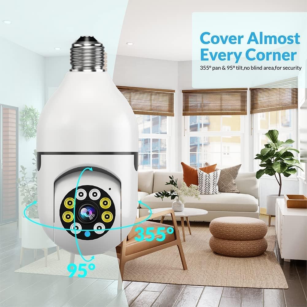 Pack Of 4 CCTV Cameras | 360° Rotatable | Motion Detection