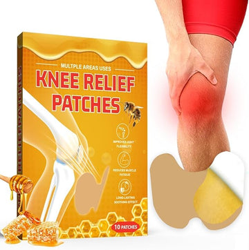 Meniscus Care Patch with Bee Venom for Joint and Knee Pain Relief | Knee Pain Relief Patches for Joints and Muscles Extra Strength | Heat Herbal Patches for Pain Relief