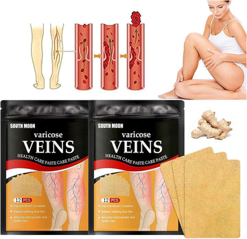Varicose Vein Patch (24PCS),Varicose Veins Treatment for Legs,Natural Relief Treatment for Legs,Effective Spider Varicose Vein Patch,Enhances Capillary Health and Improves Blood Circulation