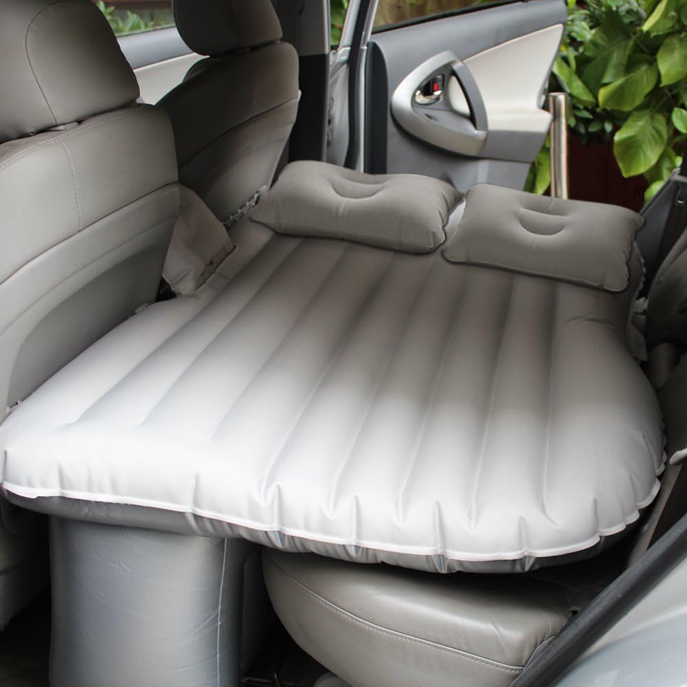 Car Bed - Camping Mattress for Travel - Portable Inflatable Air Bed for SUV - Extended Air Couch With 2 Pillows