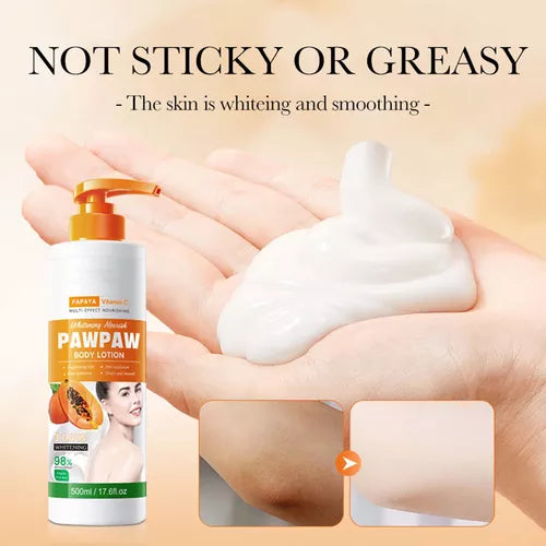 BIOAQUA organic vitamin c body milk moisturize nourishing brightening tender skin extract papaya whitening hand and body lotion