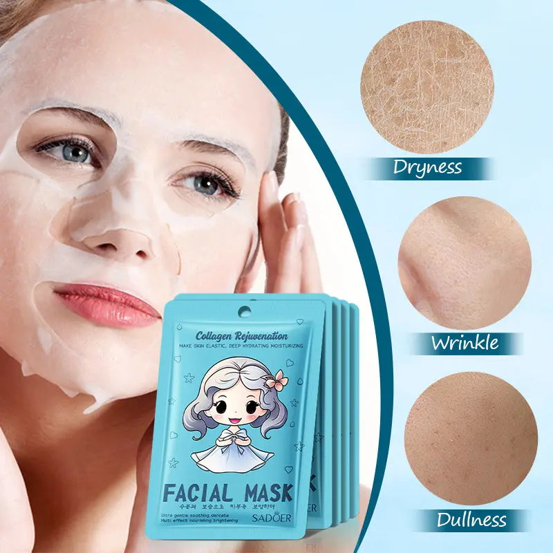 SADOER Whitening collagen facial Mask Brightening Moisturizing Hydrating anti-wrinkle nourishing brightening mask skin care 25g