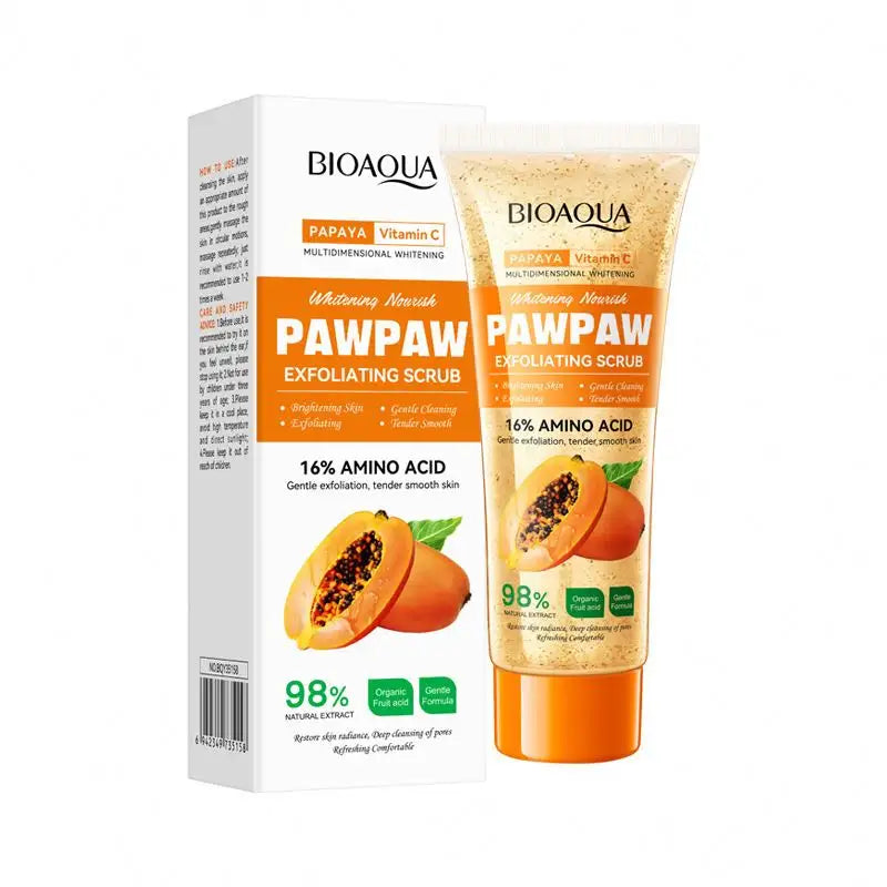 Whitening Exfoliating Gentle Cleansing Of Pores Papaya Vitamin C Body Scrub Cream No reviews yet