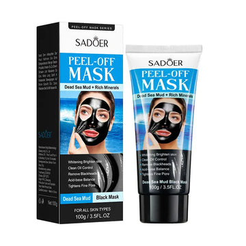 SADOER OEM SADOER Gold Collagen Dead Sea Mud Blackhead Removal Mask Deep Cleansing Pores Blackhead Removal Peel-off Mask