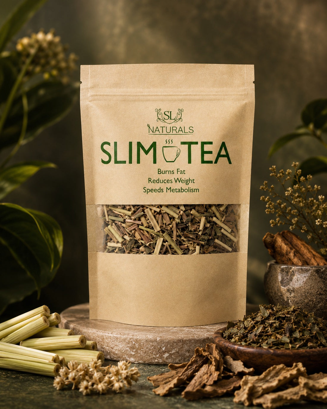 Naturals Slim Tea – Herbal Detox Tea for Weight Management and Metabolism Support