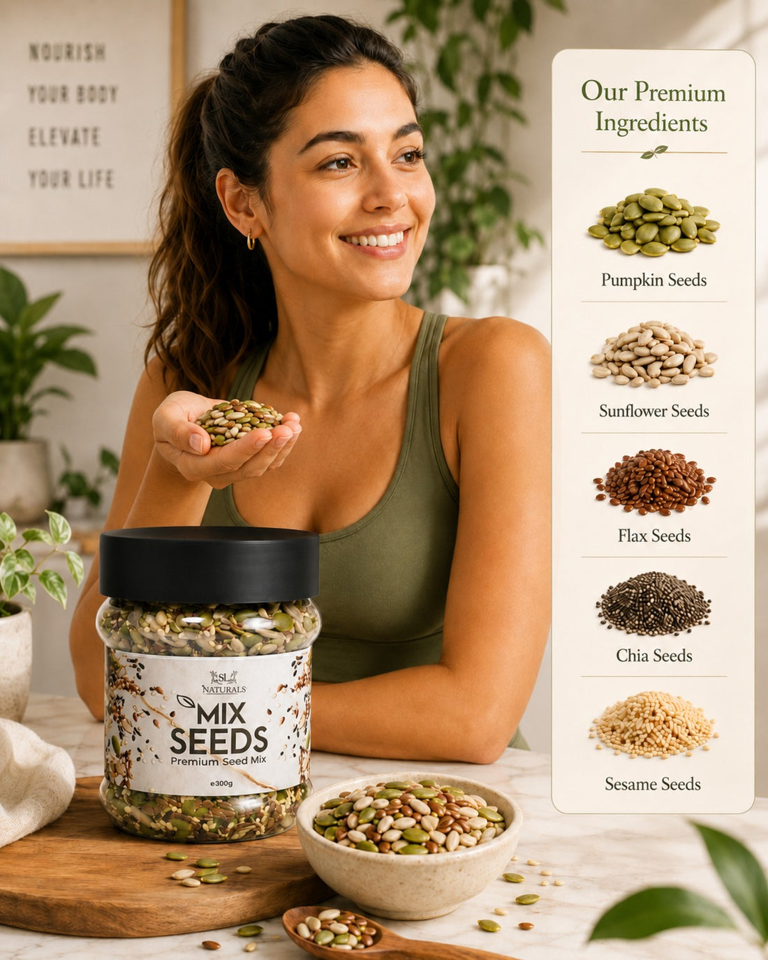 SL Naturals Premium Mix Seeds – Nutritious Super Seed Blend
